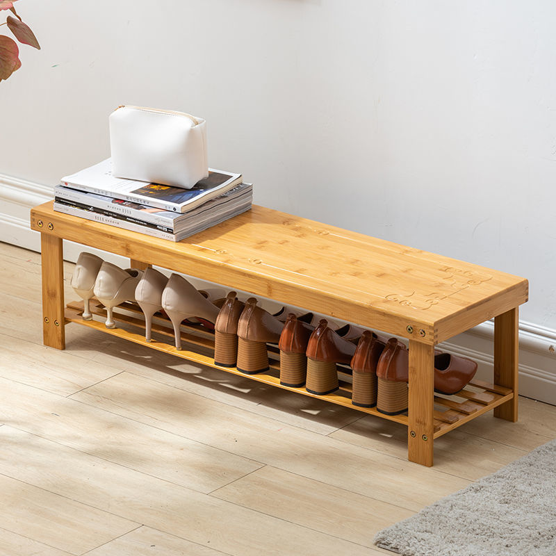 YIXIN Shoe Rack Simple Multi-layer Household Solid Wood Dust-proof ...