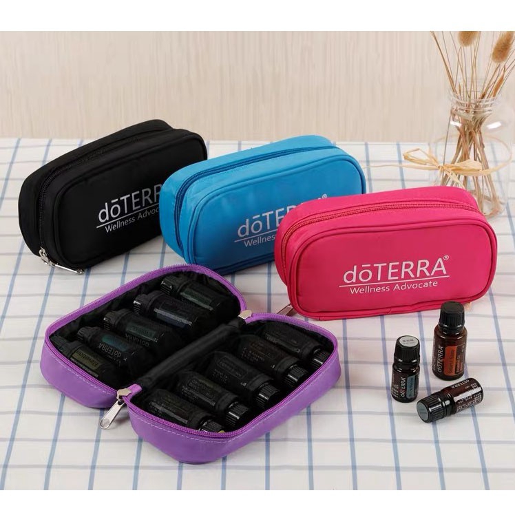 READY STOCK doTERRA Essential Oil Travel Bag 10 bottles Home