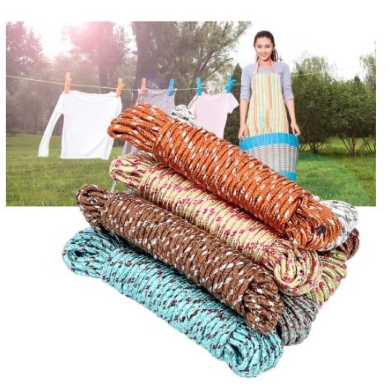 10M Meter Non-slip Clothesline Clothes Dryer Outdoor Cloth Hanging Rope ...