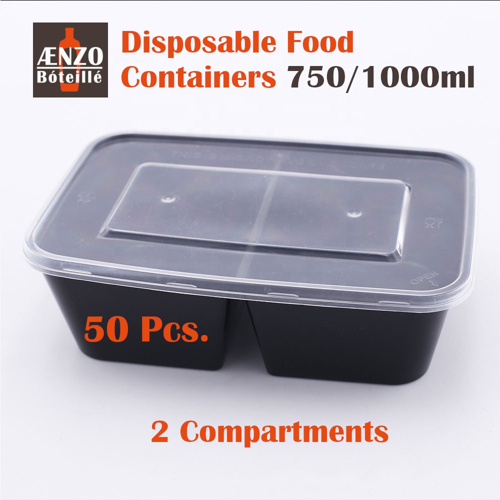 Disposable Food Container | Lunch box | Plastic containers | 2 ...