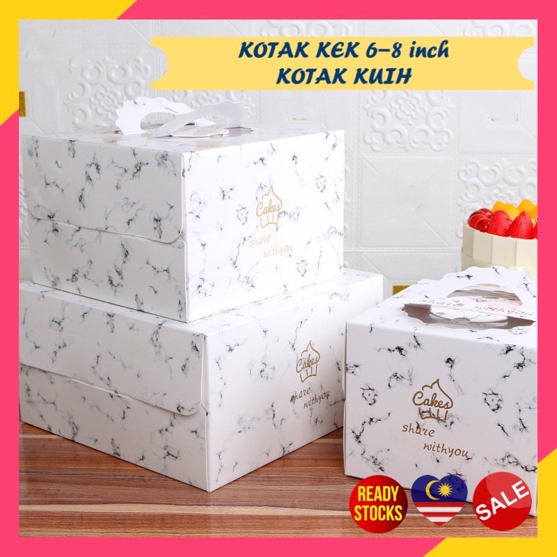 Mable Window Cake Box 6-8 Inch Cake Box/Box Cake/Dessert-Desert-Desert ...