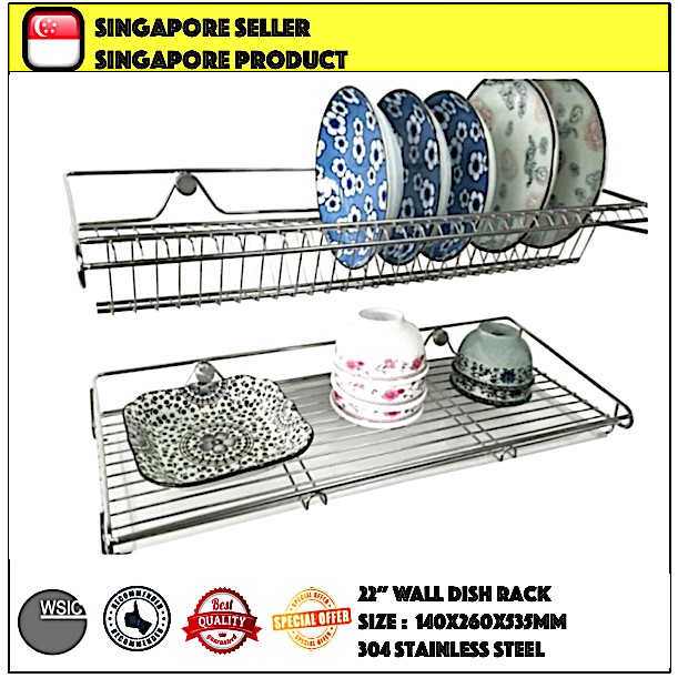 WALL MOUNTED KITCHEN DISH RACK / DISH DRAINER Shopee Singapore