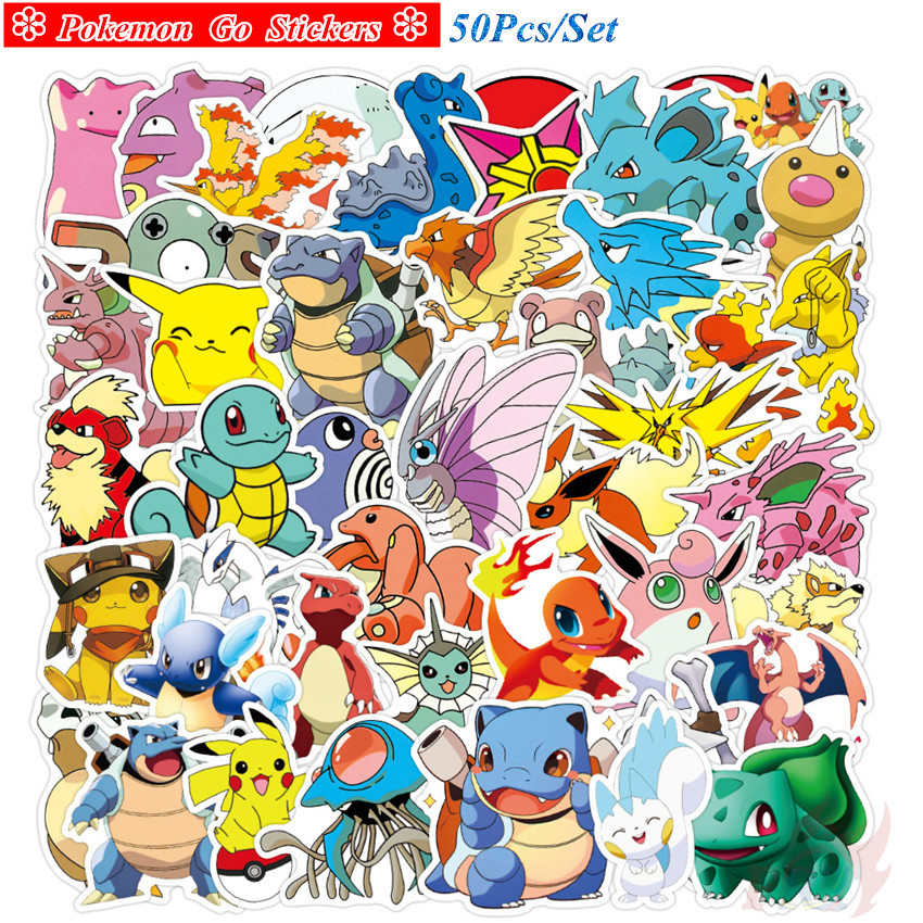 P.okemon G.o - Series 05 Kawaii Pocket Monster Stickers 50Pcs/Set Anime ...