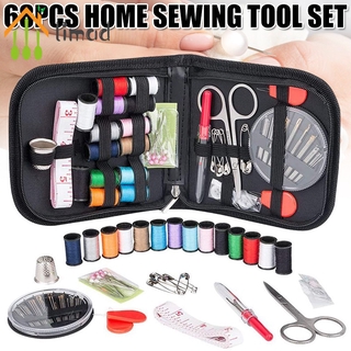 Sewing KIT, DIY Sewing Supplies with Sewing Accessories, Portable Mini  Sewing Kit for Beginner, Traveller and Emergency Clothing Fixes, with  Premium Black Carrying Case (Black)