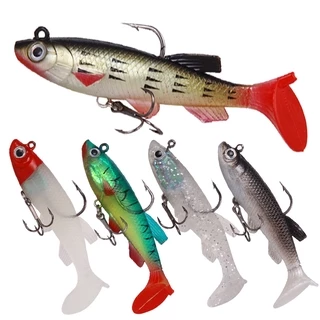 7pcs 60mm 1.8g Fishing Lure Soft Lure Shad Silicone Baits Swinbait Wobblers  For Pike And Bass Artificial leurre souple