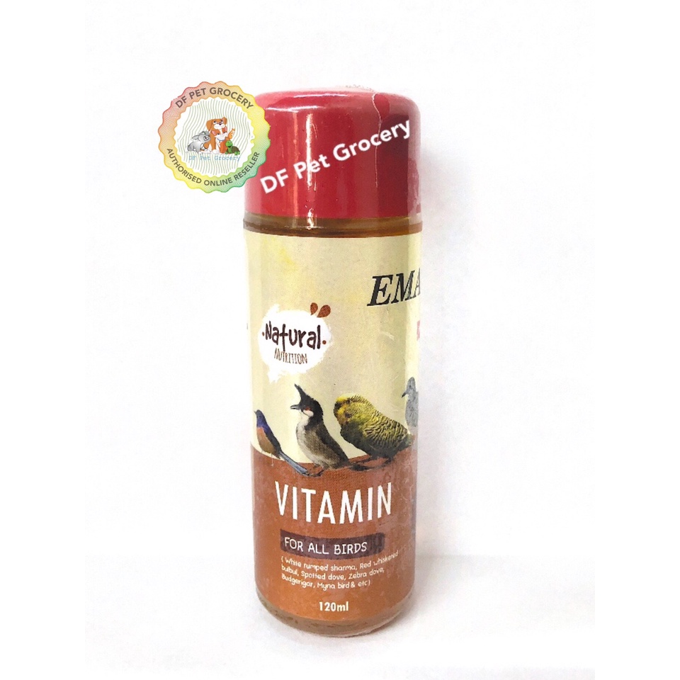 Emas 10 Vitamin For Birds 120ml 3228 Bird Vitamin Shopee Singapore