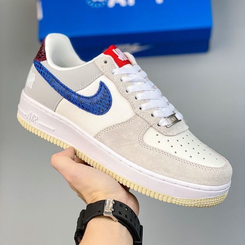 Af1 dunk Sneakers With Blue Streaks Pattern Air force 1 low SP ...