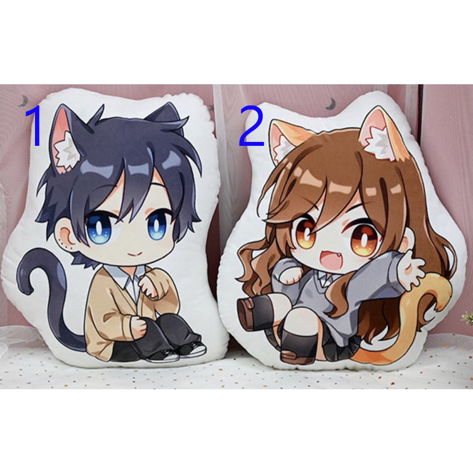 Chibi horimiya 2 Sided Stuffed Pillow M0305 Shopee Singapore