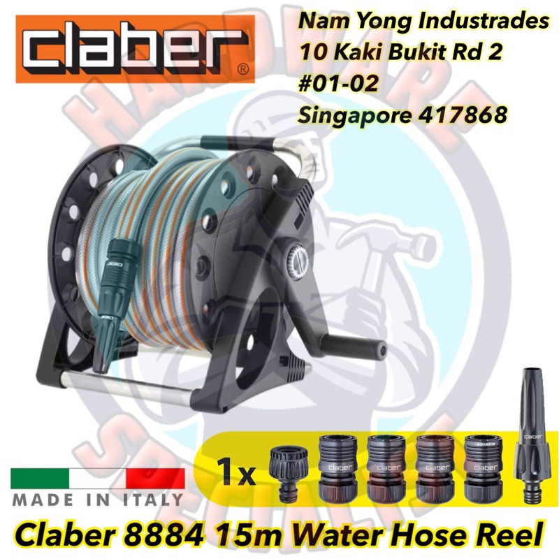 Claber 8884 Aquaviva 15M Water Reel Hose