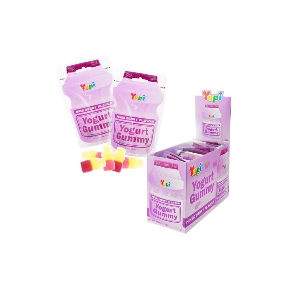 Yupi Gummy Mixed Berries Yoghurt (40g x 12 Packs) Shopee Singapore
