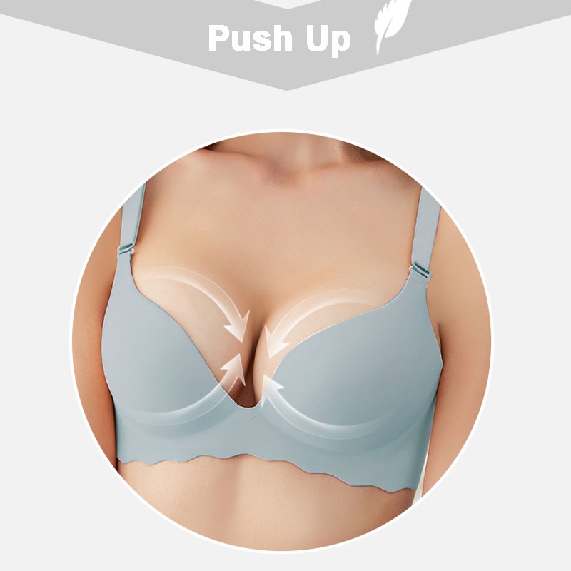SG InStock) Wireless High Support Push Up Seamless Bra Series (Wireless.  Seamless. Strapless. Push up) - MBA04