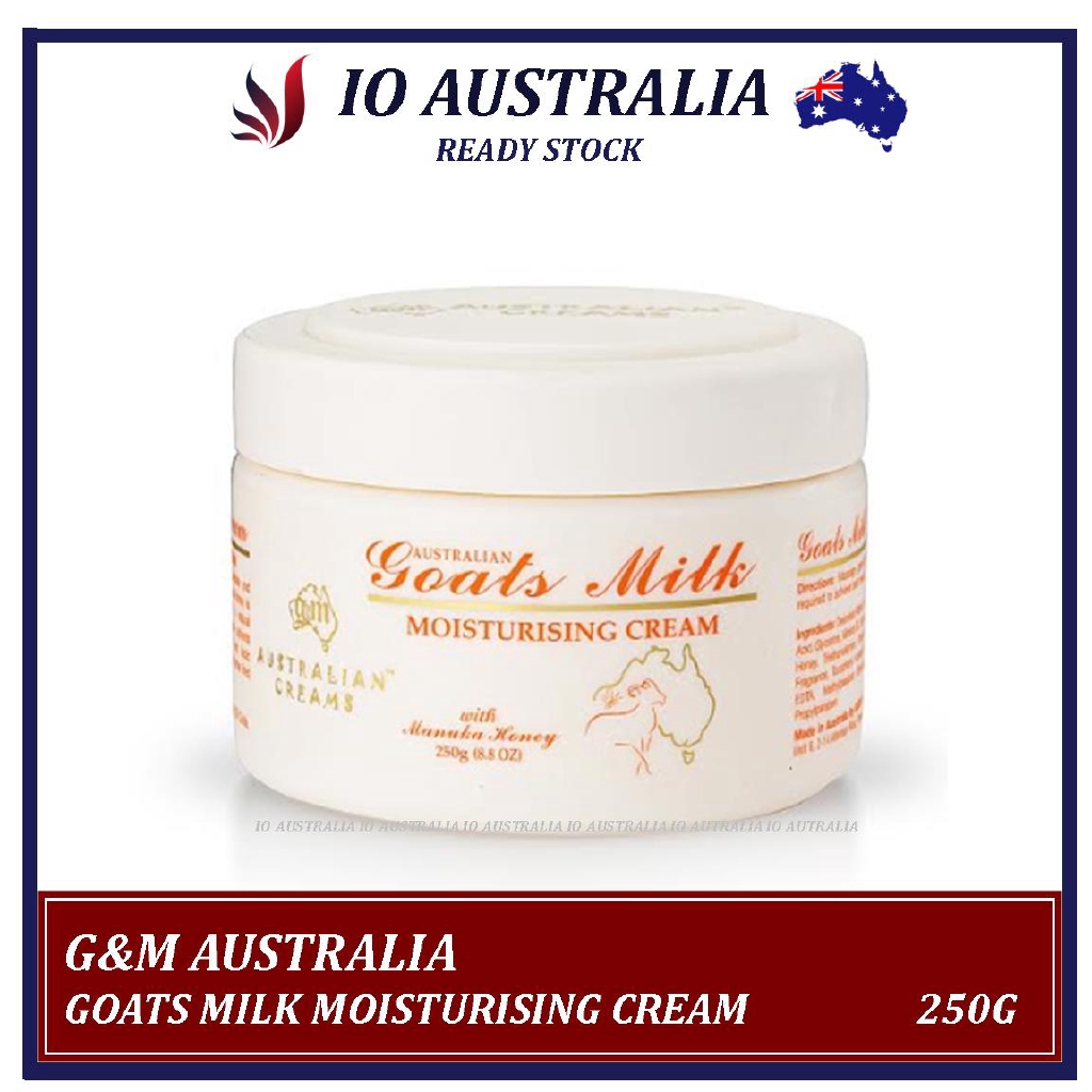 G&M Australian Goats Milk Moisturising Cream with Manuka Honey 250g