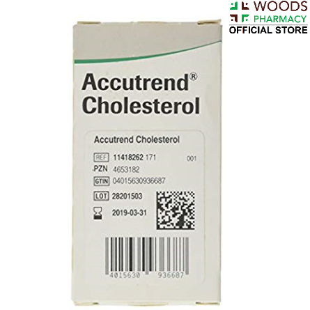 Accutrend Total Cholesterol test Strips 25s | Shopee Singapore