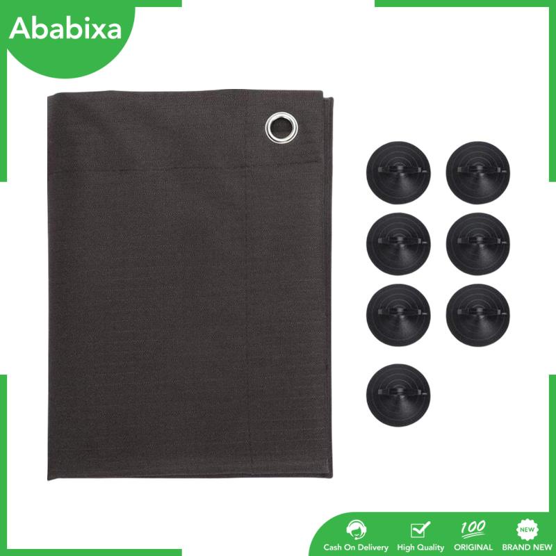 [ababixa] Blackout Blind Curtain with Suction Cups Blackout Curtain