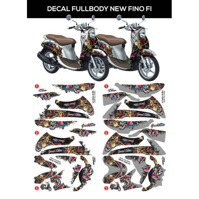 Decal YAMAHA FINO FI DECAL FULLBODY YAMAHA FINO DECAL YAMAHA FINO FI