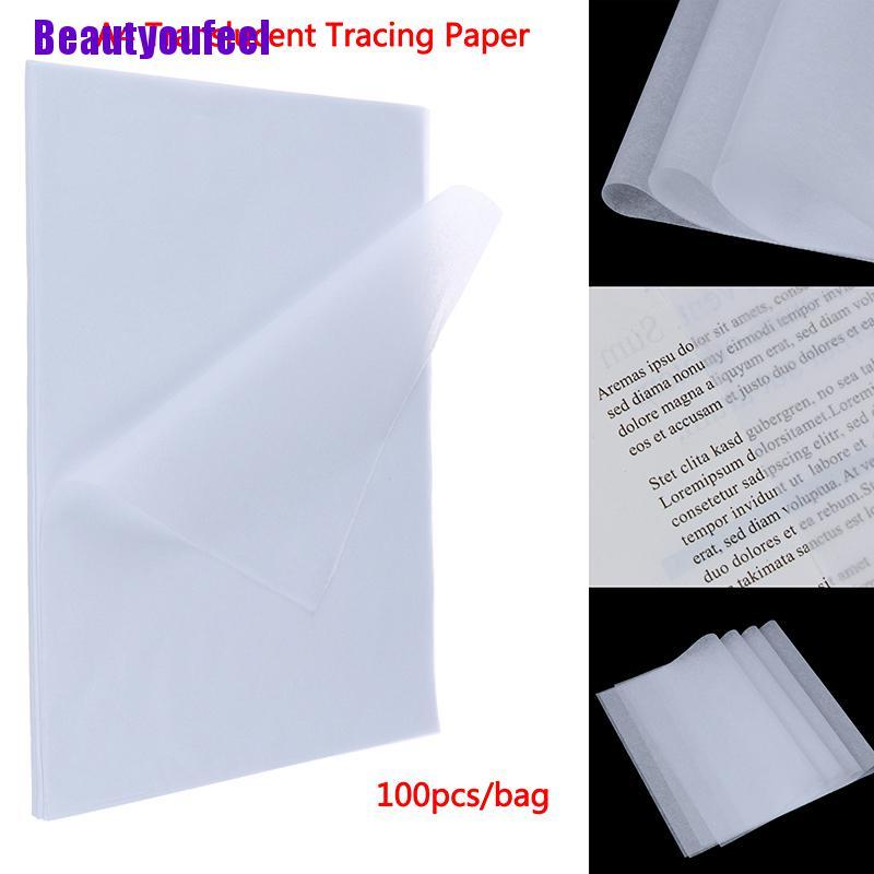 *Beautyoufeel 100pcs A4 Translucent Tracing Paper Copy Transfer ...