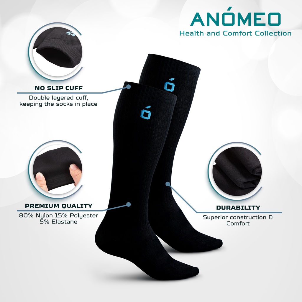 Anomeo Compression Socks Anti Fatigue Improve Blood Circulation for Men ...
