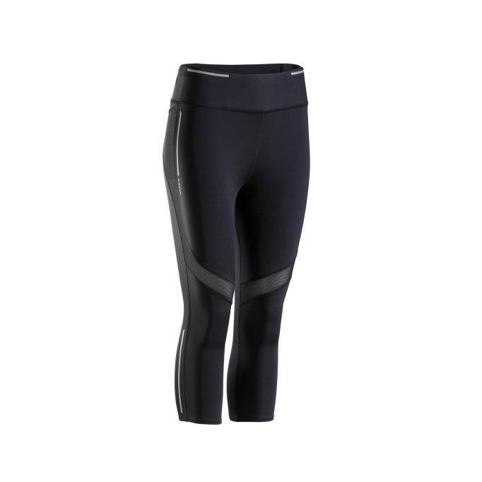 Decathlon Kalenji Running Pants Support 3/4 Tight Black - 8577511 - S ...