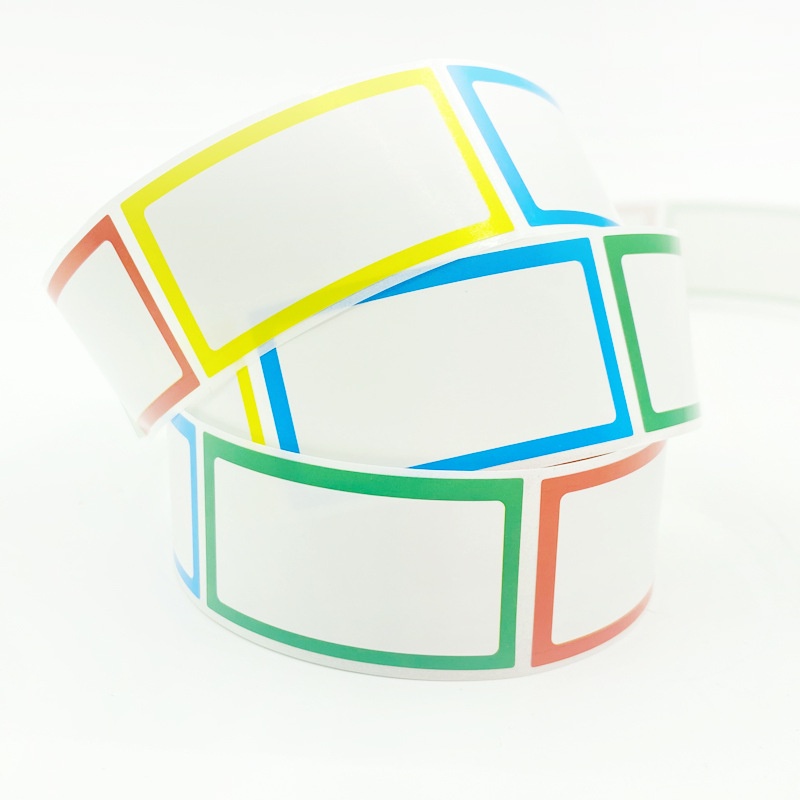 250Pcs/Roll Colorful Blank Handwritten Name Tag Stickers Personalized ...
