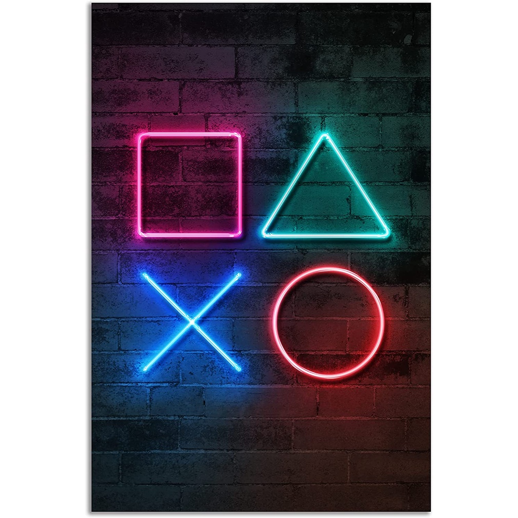 Jumant PRINTED Neon Gaming Poster x Unframed Video Game Posters Gamer ...