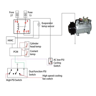 PERODUA AXIA DENSO ND 3 PIN PRESSURE SWITCH/ SUIS (CAR AIRCOND SYSTEM ...