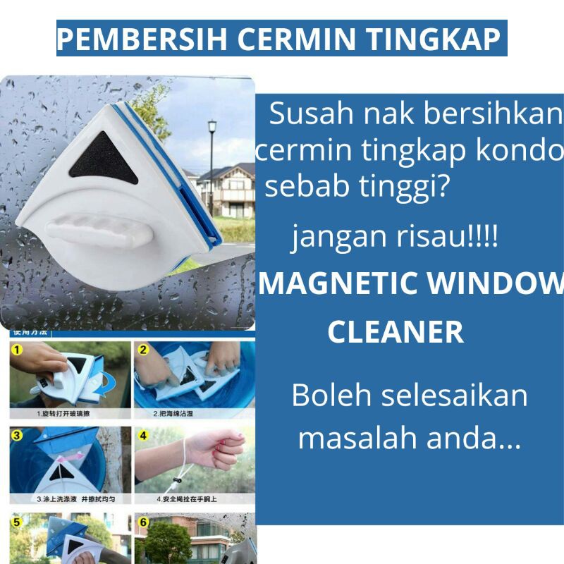 Condominium Window Mirror Cleaner Easy to Use and Safe/Doublefaced ...