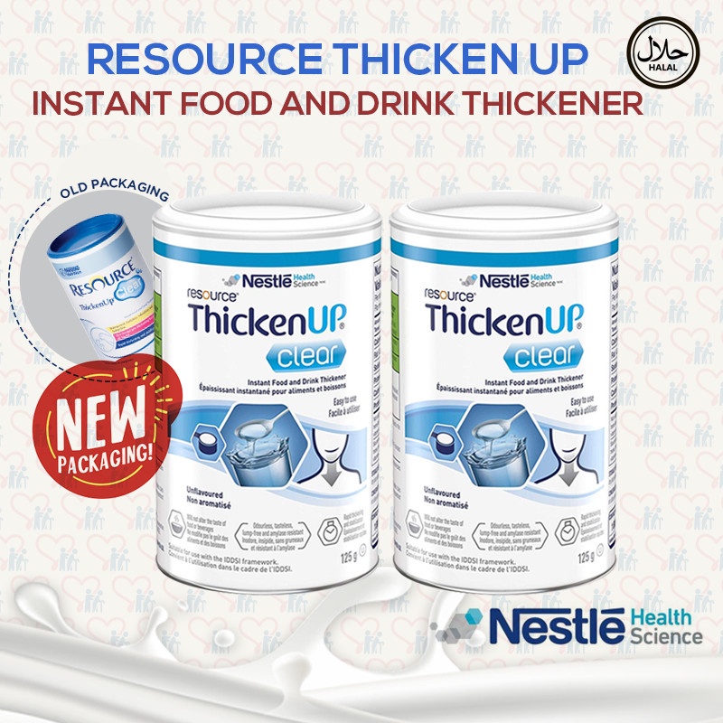 *Bundle of 2* Nestle Resource ThickenUp Clear 125g Instant Thicken Up