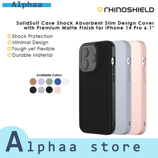 RhinoShield SolidSuit Case Compatible with Magsafe for [iPhone 13/14] |  Shock Absorbent Slim Design Protective Cover with Premium Matte Finish 3.5M  /