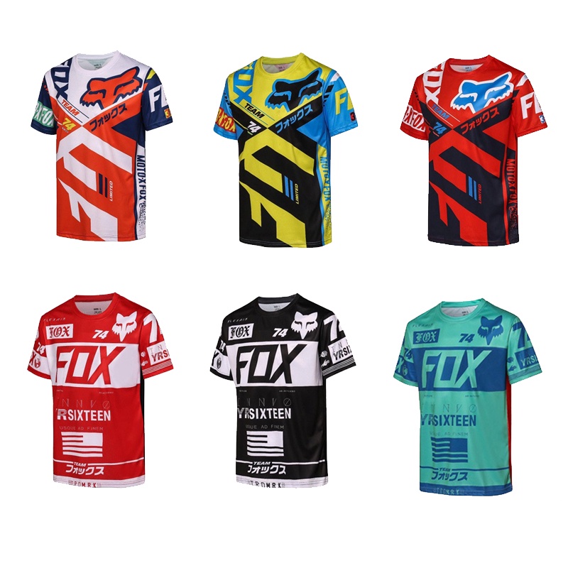 Off-Road MOTOGP Motorcycle Quick-Drying Short-Sleeved T-Shirt Rider Clothing Cycling Jersey Quick Drop Suit Racing Short T Men