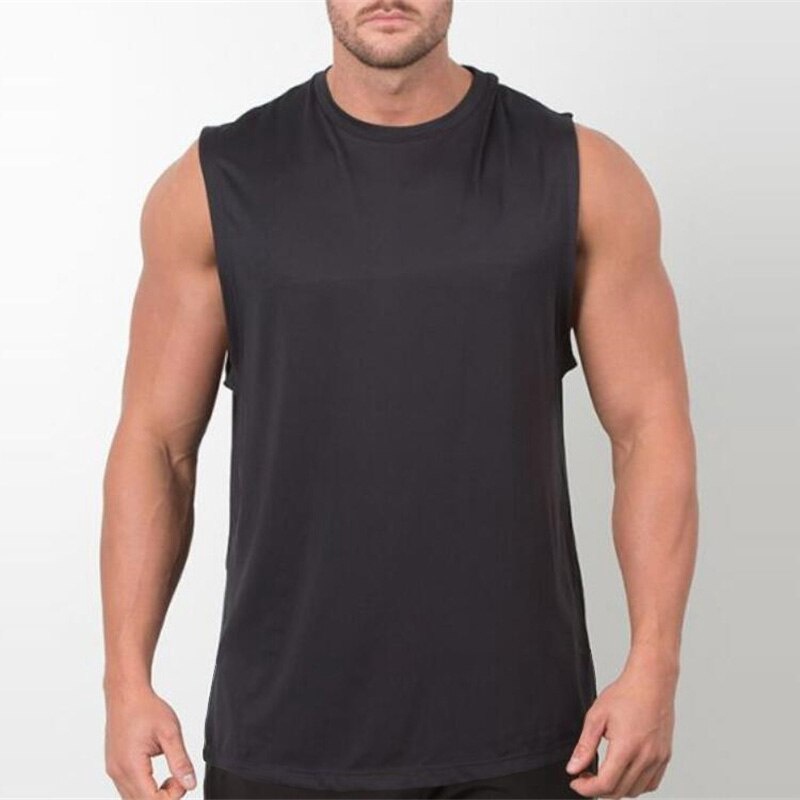 Brand New Plain Tank Top Men Bodybuilding singlet Gyms Stringer ...