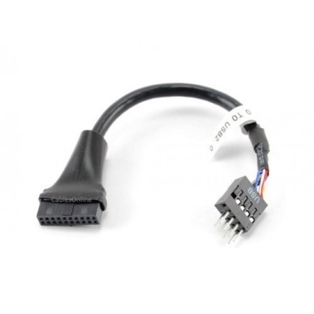 Motherboard USB 3.0 20 Pin Female to USB 2.0 9 pin Male CPU CASING ...