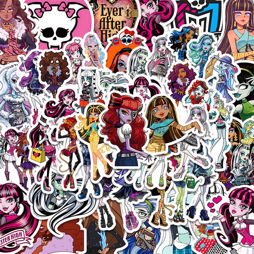 100Pcs/Set Monster High Series A Stickers Waterproof DIY Fashion Decals ...