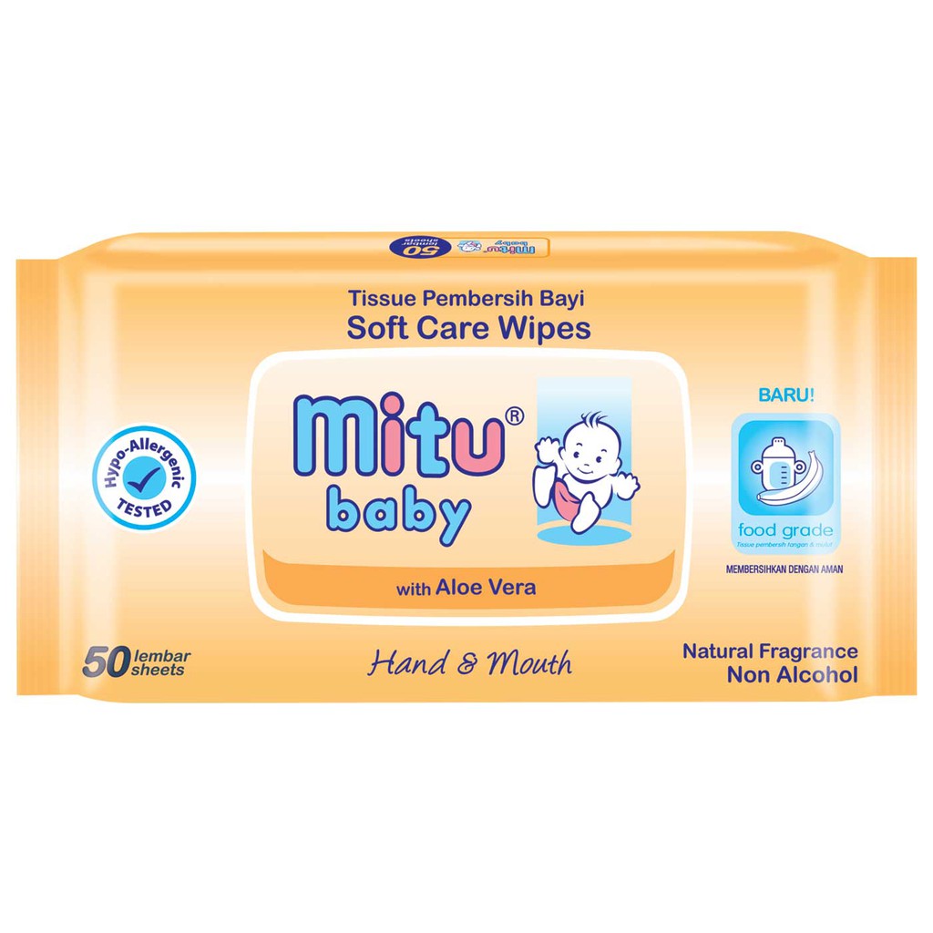 Mitu Baby Pack Hand & Mouth 50 Sheets | Shopee Singapore