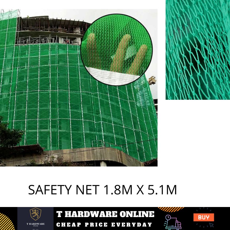 1.8M X 5.1M SAFETY NET/ CONSTRUCTION NET (GREEN) | Shopee Singapore