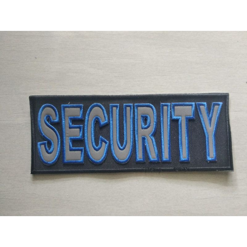 Security Back Embroidery Logo Is Equipped With Adhesive | Shopee Singapore