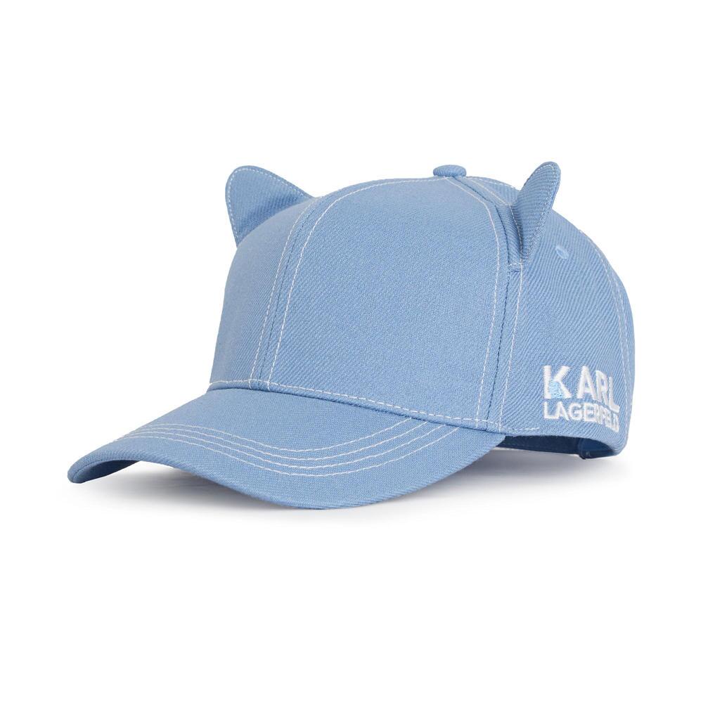 Karl Lagerfeld Cat Ears Baseball Hat in Black