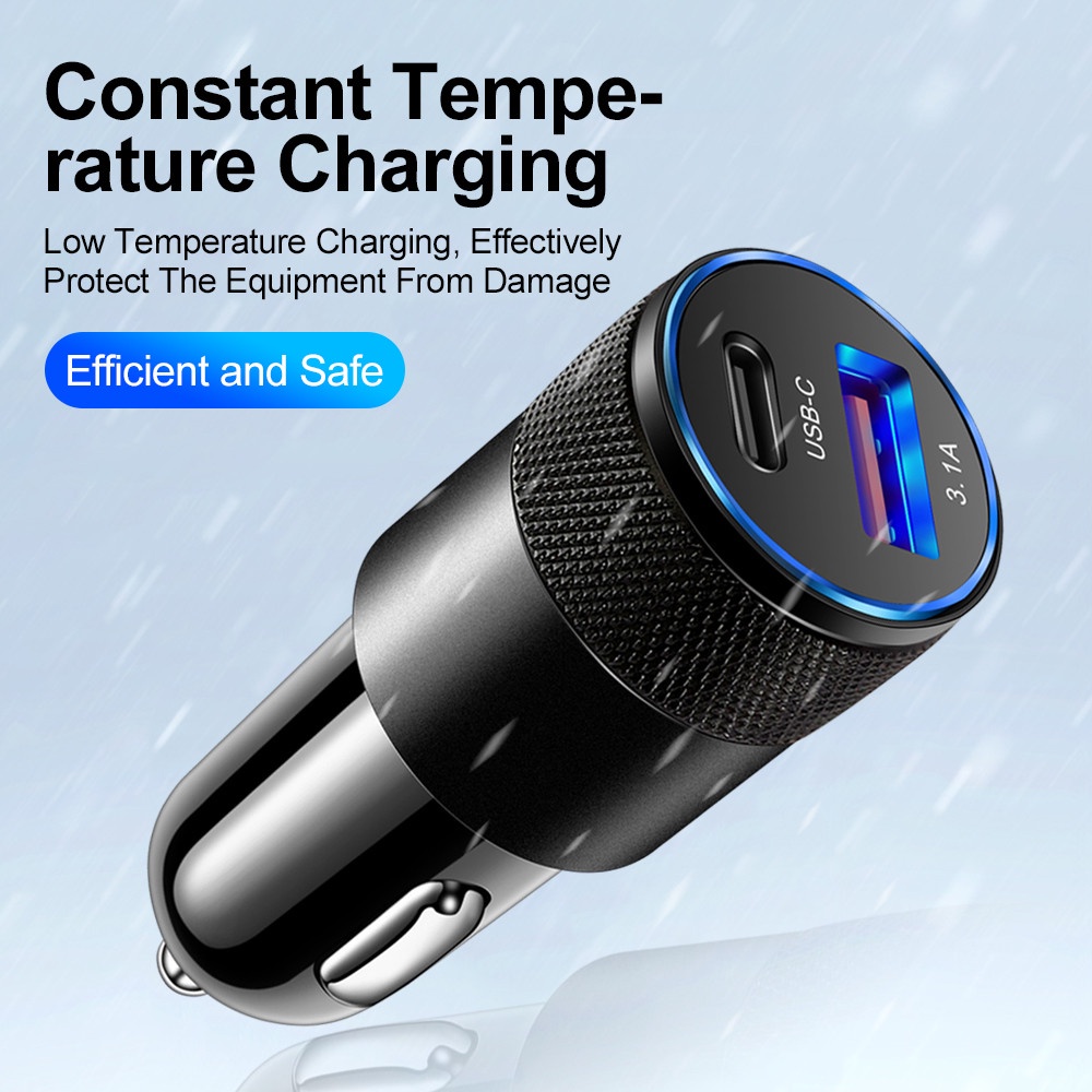 66w Usb Car Charger Adoptor Charger 3.0 Type c Fast Charging Phone ...