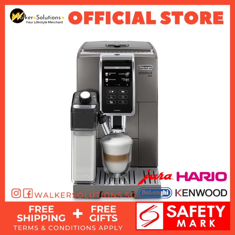 Delonghi Dinamica Plus Automatic Coffee Machine FREE SET UP + TRAINING Shopee Singapore
