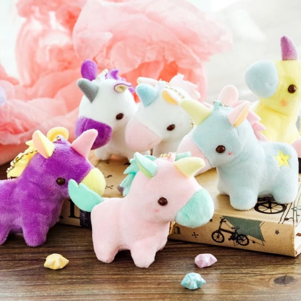SG Stocks Amuse Unicorn plush keychain Shopee Singapore