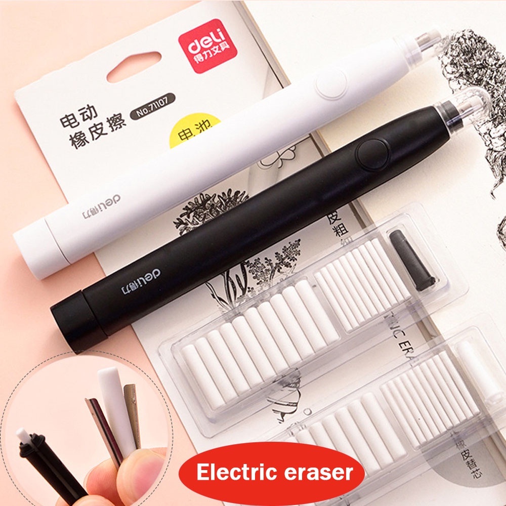 USB Rechargeable Electric Eraser Set Artists Drawing Refills XIAHIOPT ...