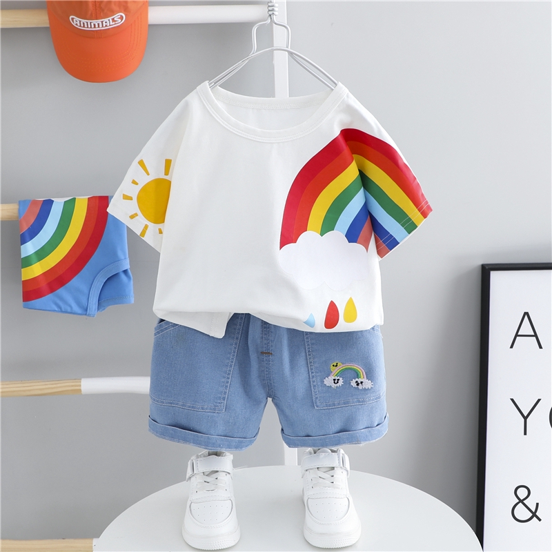 2020 Summer Baby Boys Girls Clothing Sets Toddler Infant Short