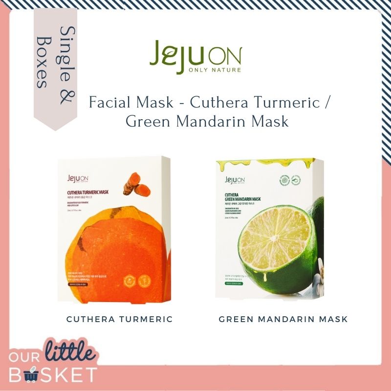 Jejuon - Korea Facial Mask Moisture Mask Sheet ( Turmeric / Mandarin ...