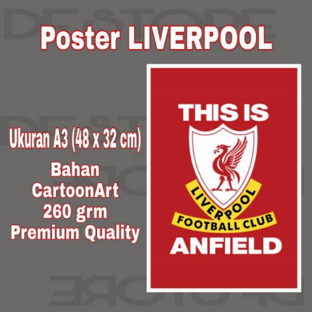 Liverpool this is anfield ArtCarton Poster | Shopee Singapore