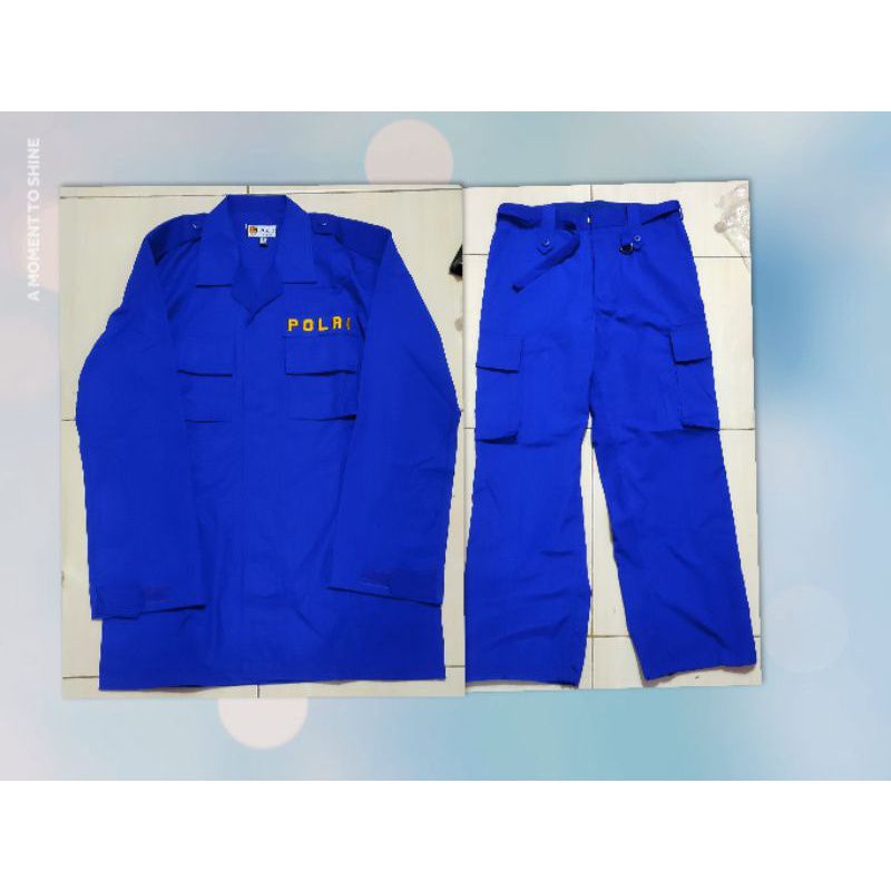 PDL UNIFORMS biru | POLAIRUD 1 SET ORIGINAL POLICE QUOTATION 100% ...