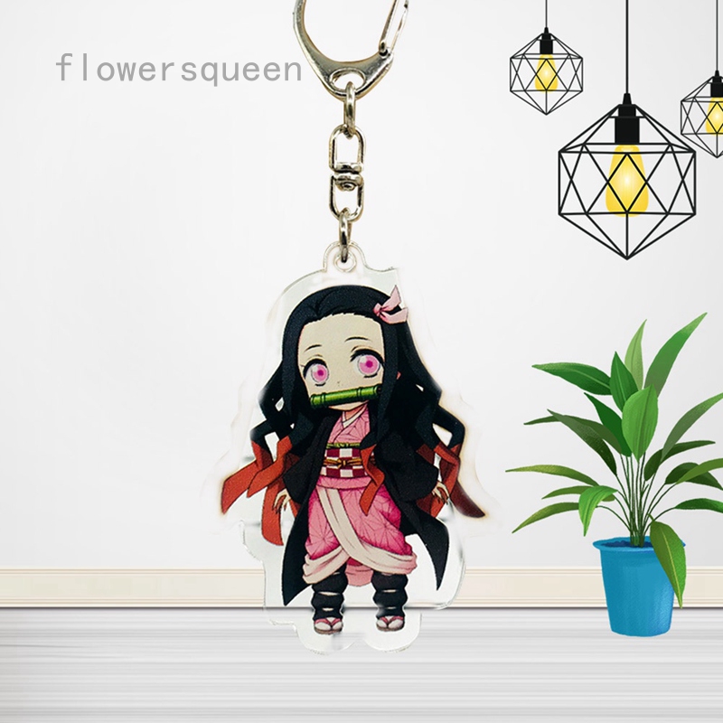 flowersqueen Demon Slayer Kimetsu no Yaiba Kamado Nezuko Keychain