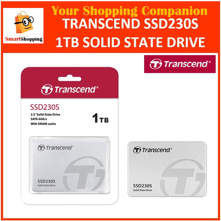 Transcend SSD230S 1TB 2.5" Solid State Drive SATA III 3D NAND TLC ...