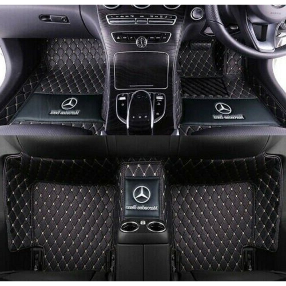 Mercedes-Benz W203 W204 W205 W206 W212 W213 W214 W220 W221 W222 Waterproof  Leather Car Floor Mats
