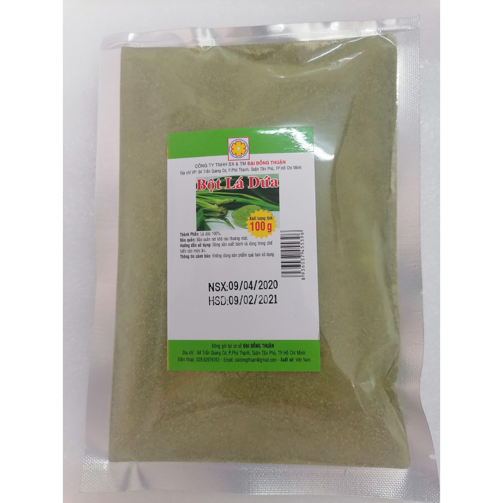 [100g] Sticky Rice Leaf Powder (Pandan Leaves) [VN] DAI DONG THUAN ...