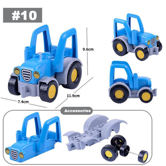 Gorock Duplo Large Particles Building Blocks Cars Trucks Children Toys Gifts Shopee Singapore
