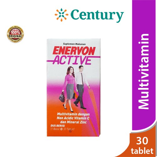 Enervon Active 30 Tablet / Vitamin / Vitamin C / Suplemen / Daya Tahan Tubuh